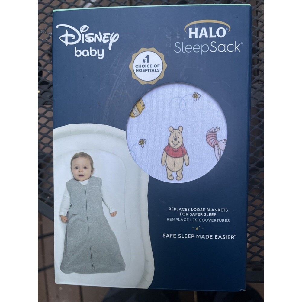 Halo Disney Sleep Sack Swddle Winnie Frolic  Size Large 12-18 Months Cotton